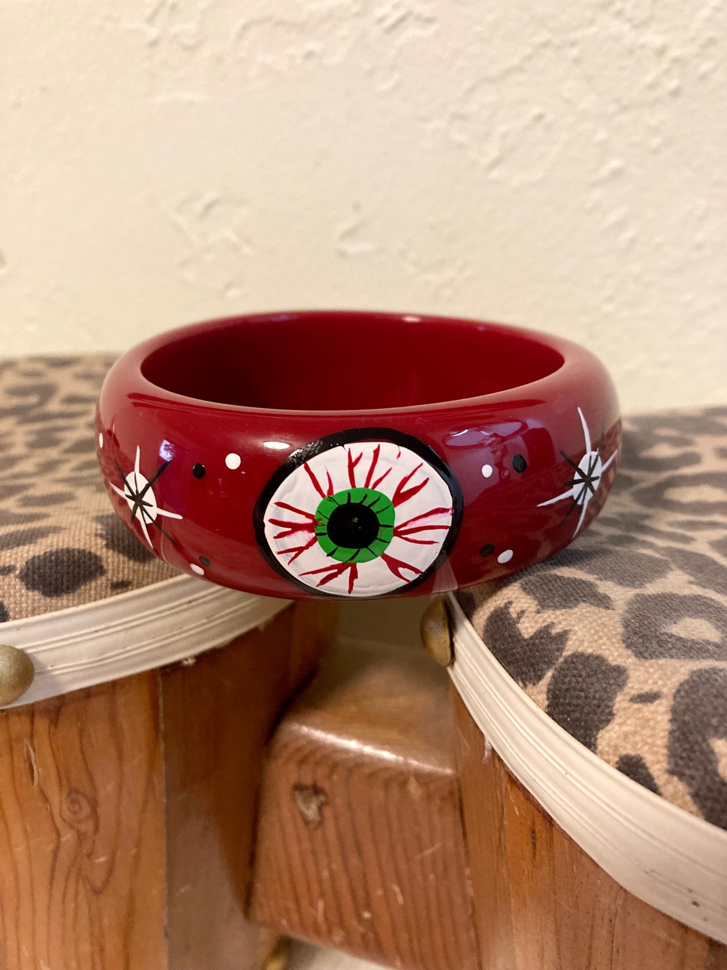 Hand Painted Bangle - Eyeball!