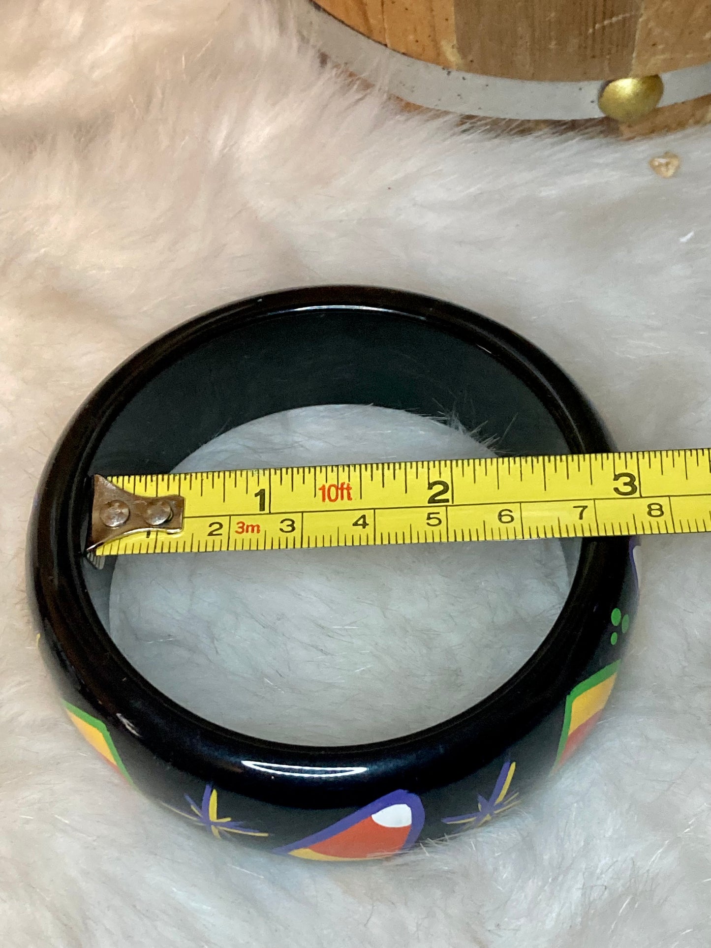 Hand Painted Bangle - Candy Corn!