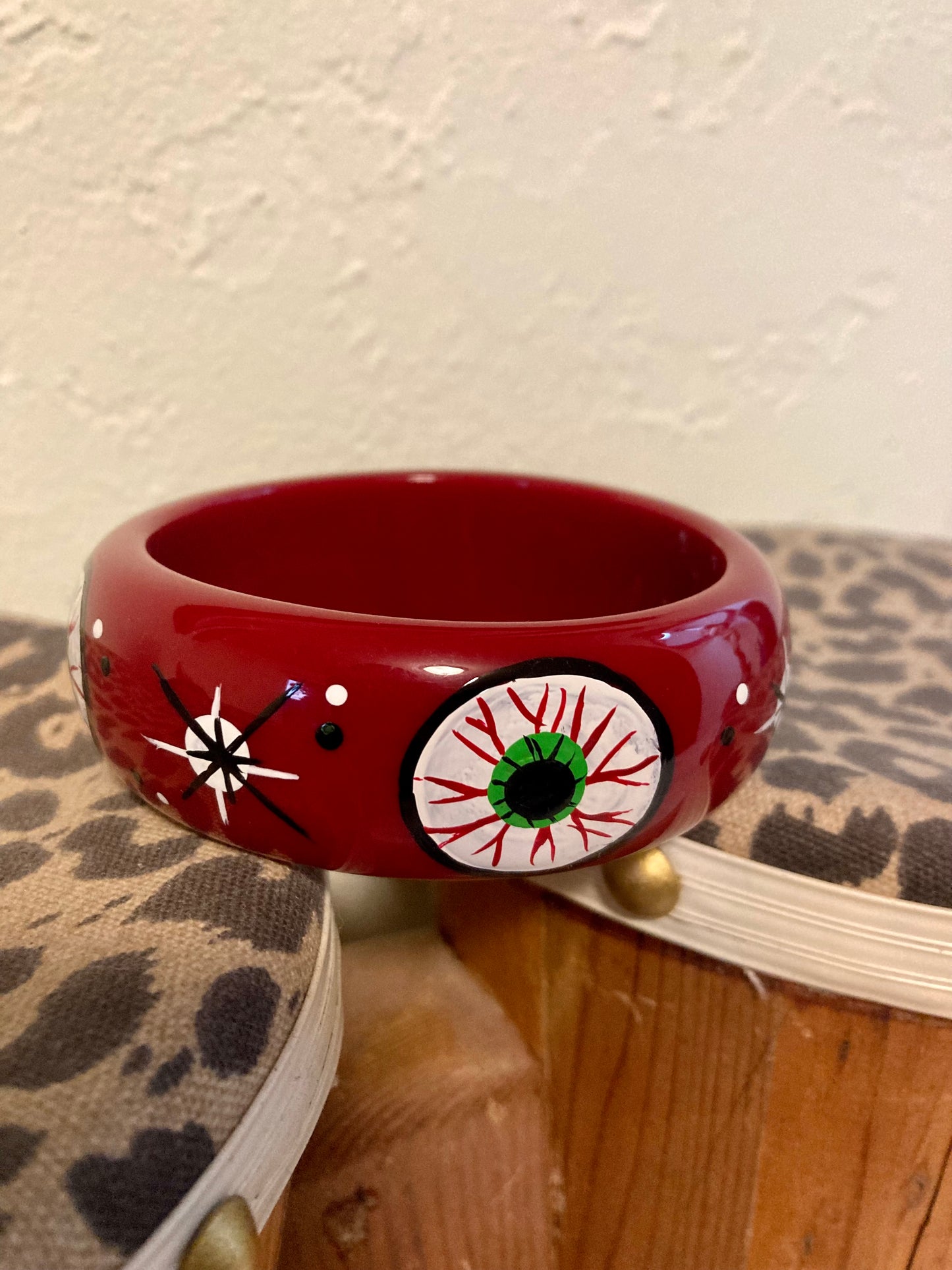 Hand Painted Bangle - Eyeball!