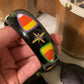 Hand Painted Bangle - Candy Corn!