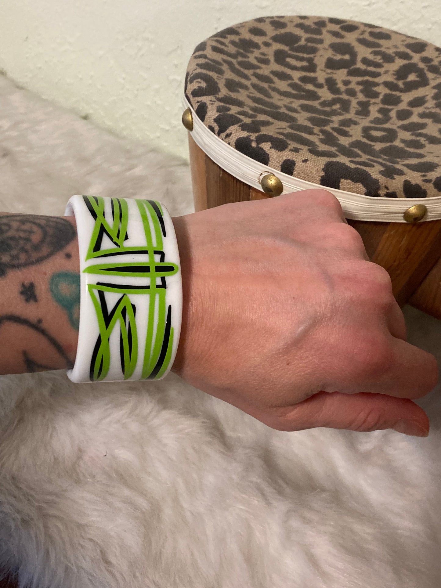 Hand Painted Bangle Cuff