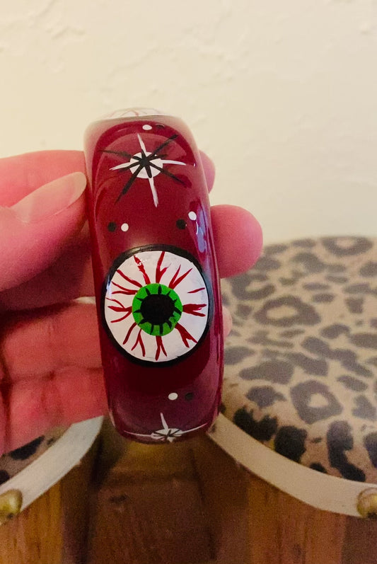 Hand Painted Bangle - Eyeball!